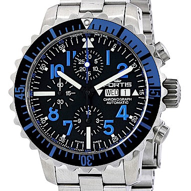 Fortis Marinemaster Blue Chronograph - 671.15.45 M