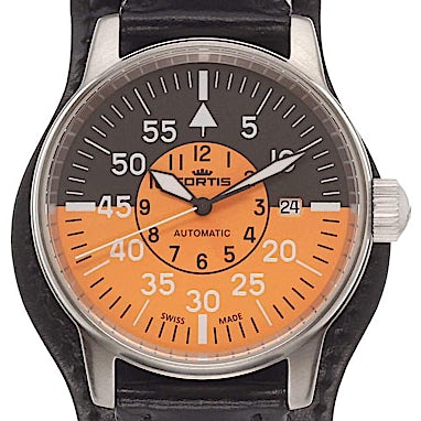 Fortis Flieger Cockpit Orange - 595.11.13 L01