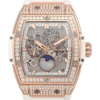 Hublot Spirit of Big Bang Moonphase King Gold White Pave - 647.OE.2080.RW.1604