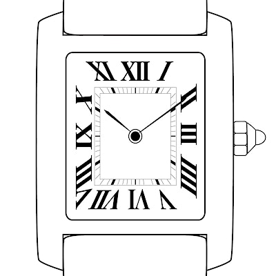 Cartier Tank Louis skelettiert Saphir - WHTA0002