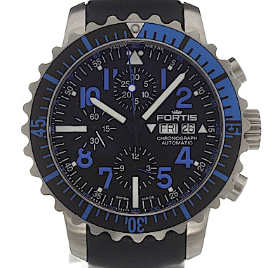 Fortis B-42 Marinemaster Blue Chronograph - 671.15.45 L