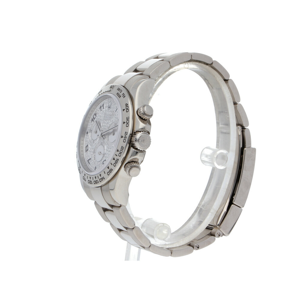 Rolex Daytona white gold pave dial 116509