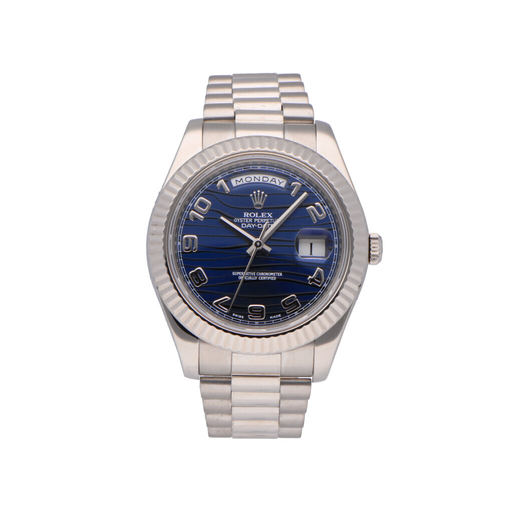 Rolex Daydate II whitegold SERVICED  218239