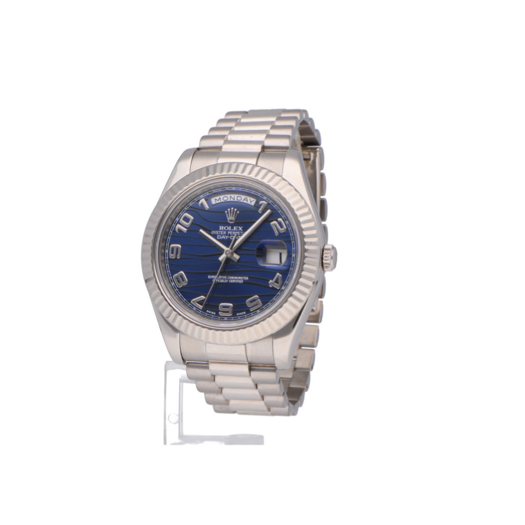 Rolex Daydate II whitegold SERVICED  218239