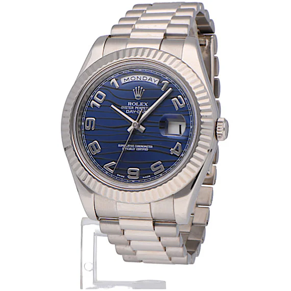 Rolex Daydate II whitegold SERVICED 218239 Rolex Daydate II whitegold SERVICED 218239