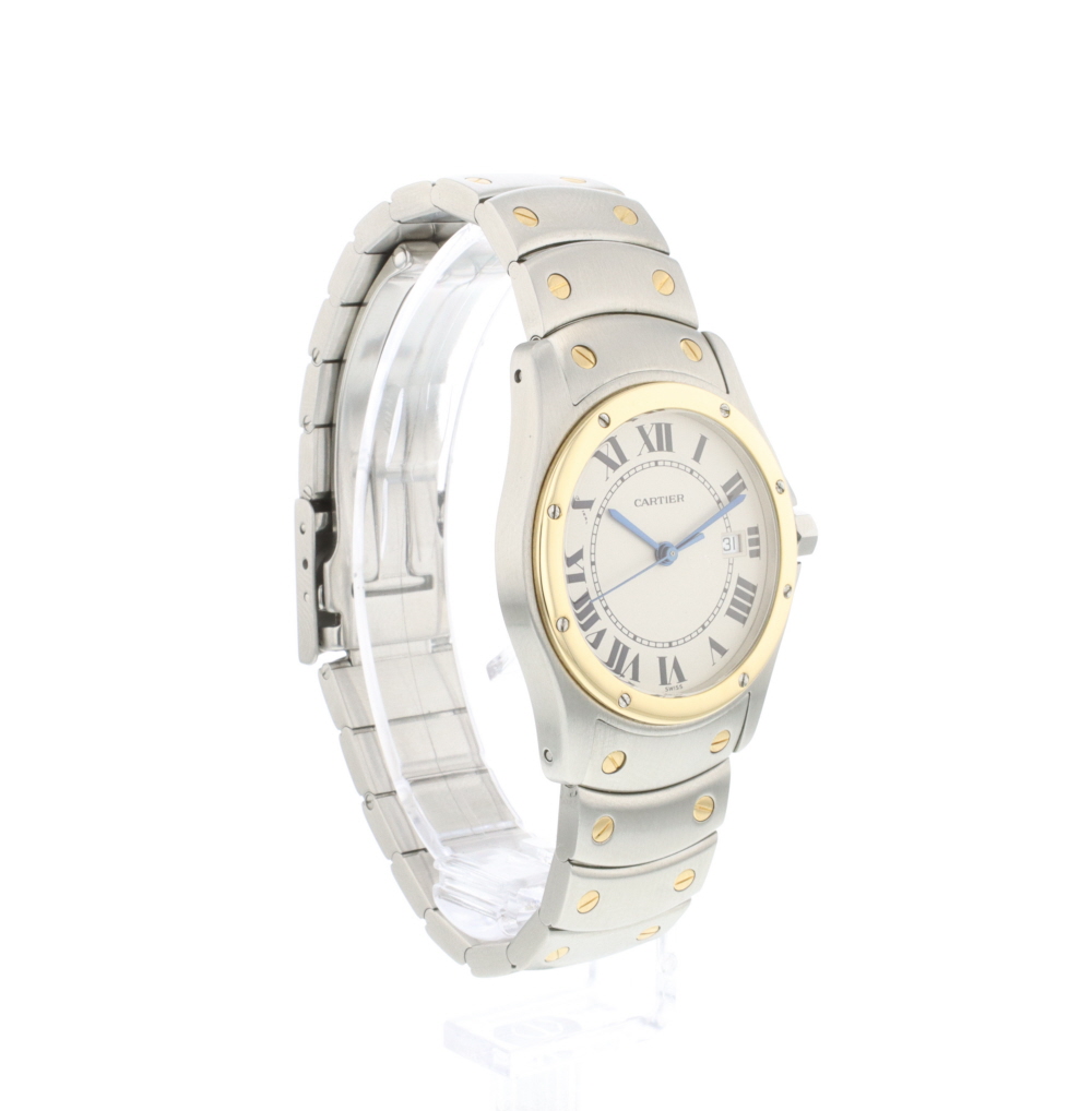 Cartier Santos Galbee 1551 in Stainless Steel Gold CHRONEXT