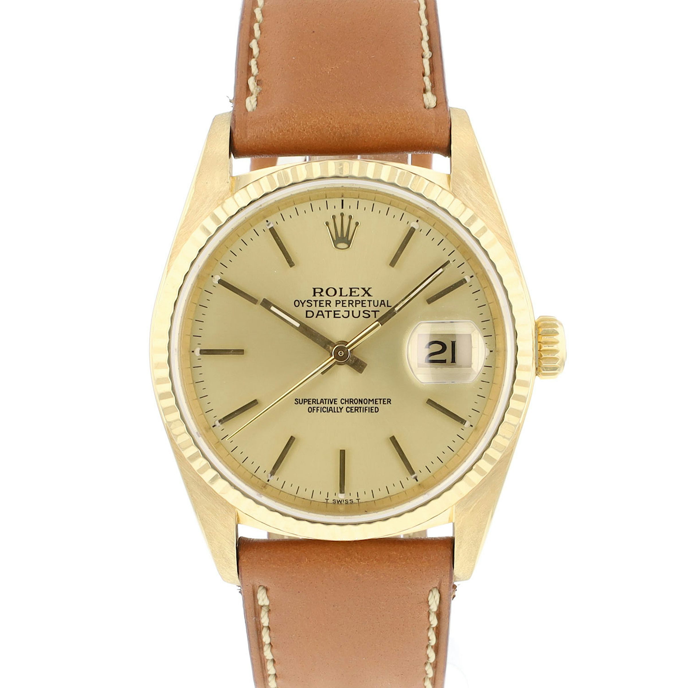 Rolex Datejust 16018 in Oro giallo
