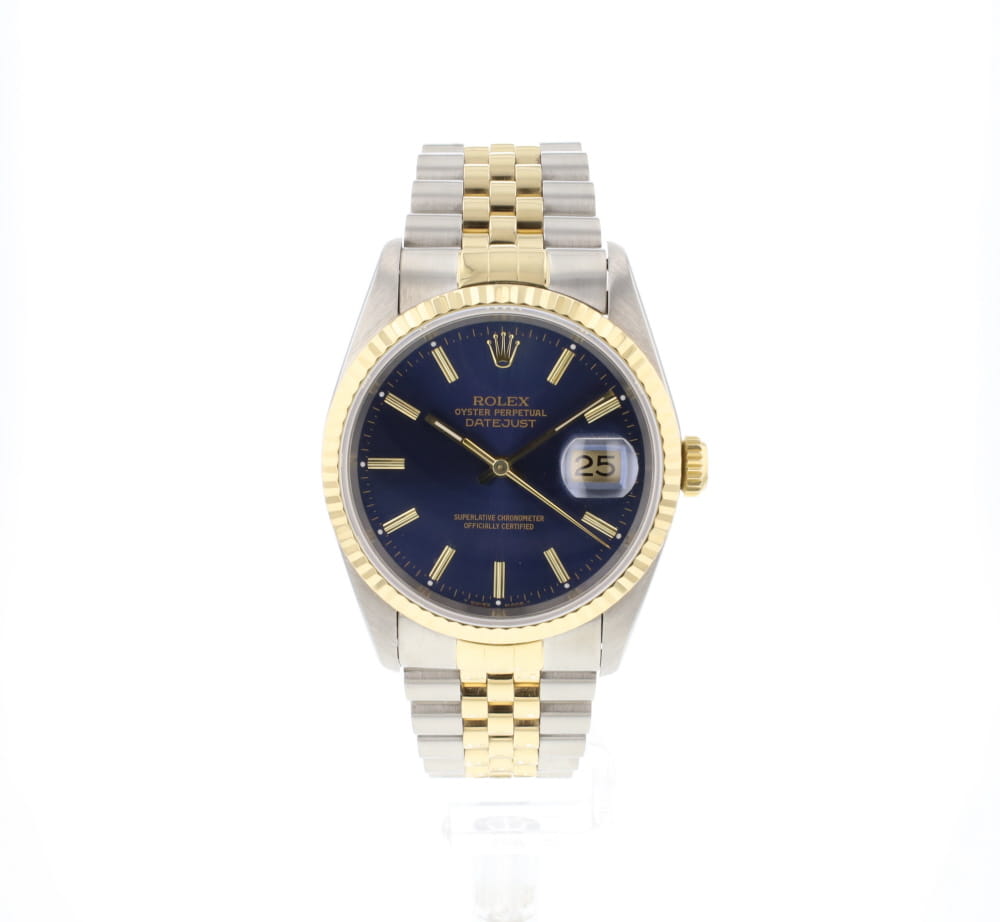 Rolex Datejust 16233 in Stainless Steel Gold | CHRONEXT