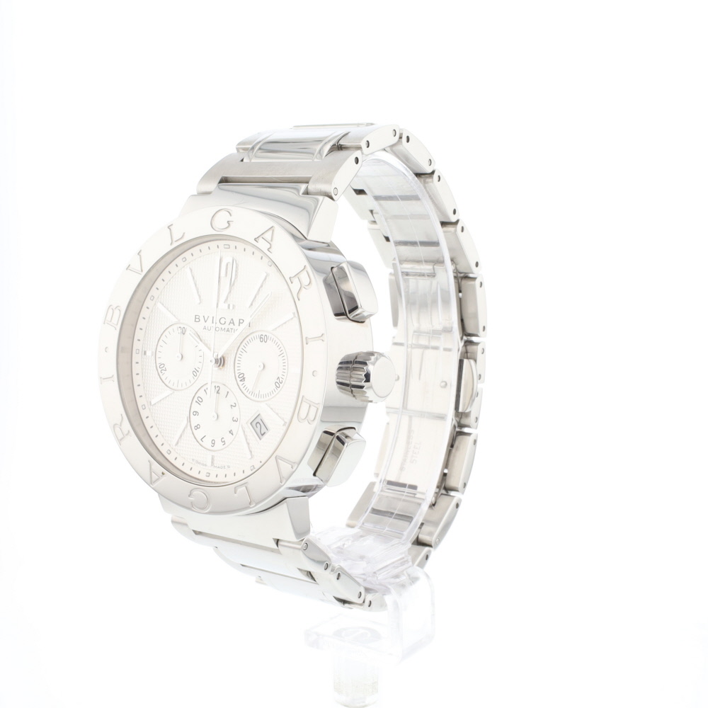 Bulgari - Bvlgari Diagono BB42SSCH in Stainless Steel | CHRONEXT