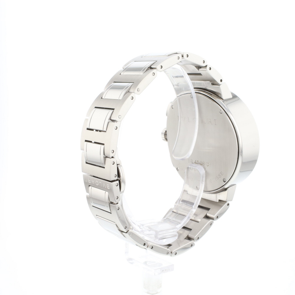 Bulgari - Bvlgari Diagono BB42SSCH in Stainless Steel | CHRONEXT