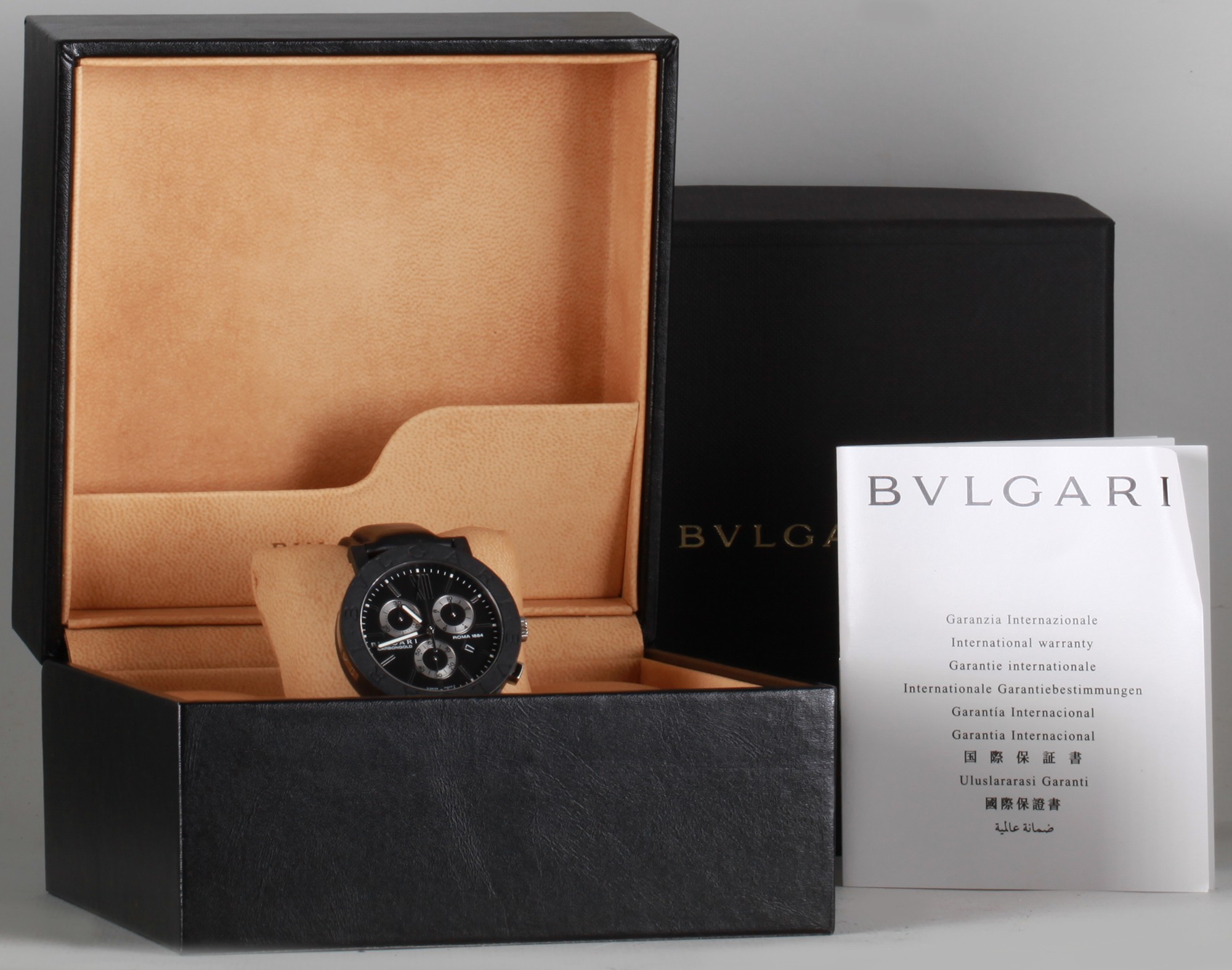 Bulgari Carbongold Roma BB 38 CL CH