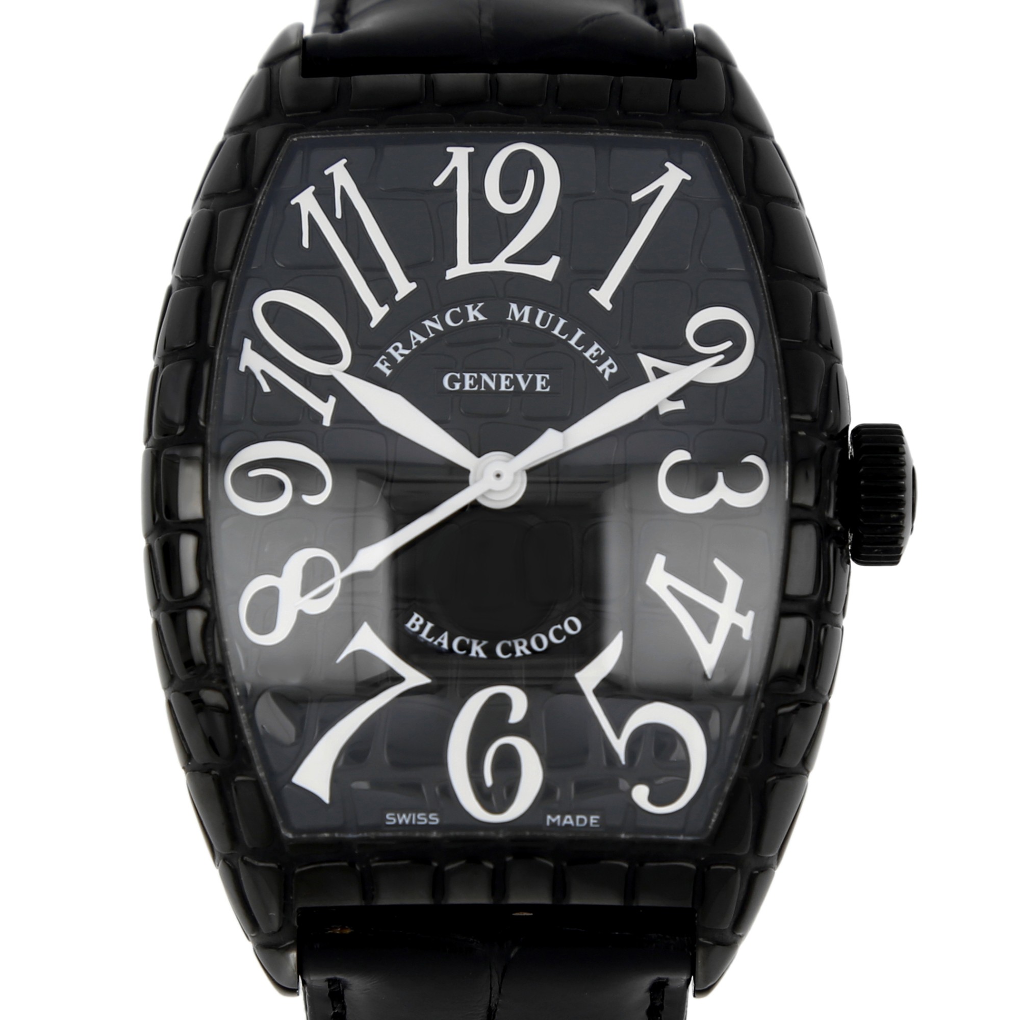 Franck Muller Curvex Black Croco 8880 SC BLK CRO in Stainless