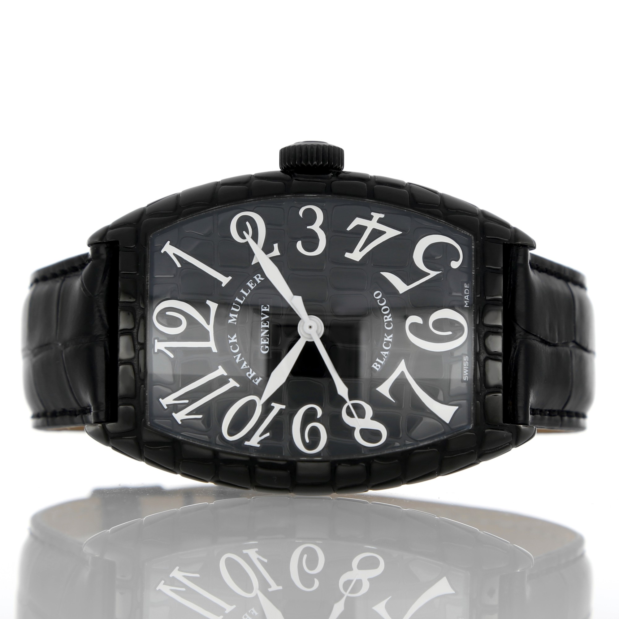 Franck Muller Curvex Black Croco