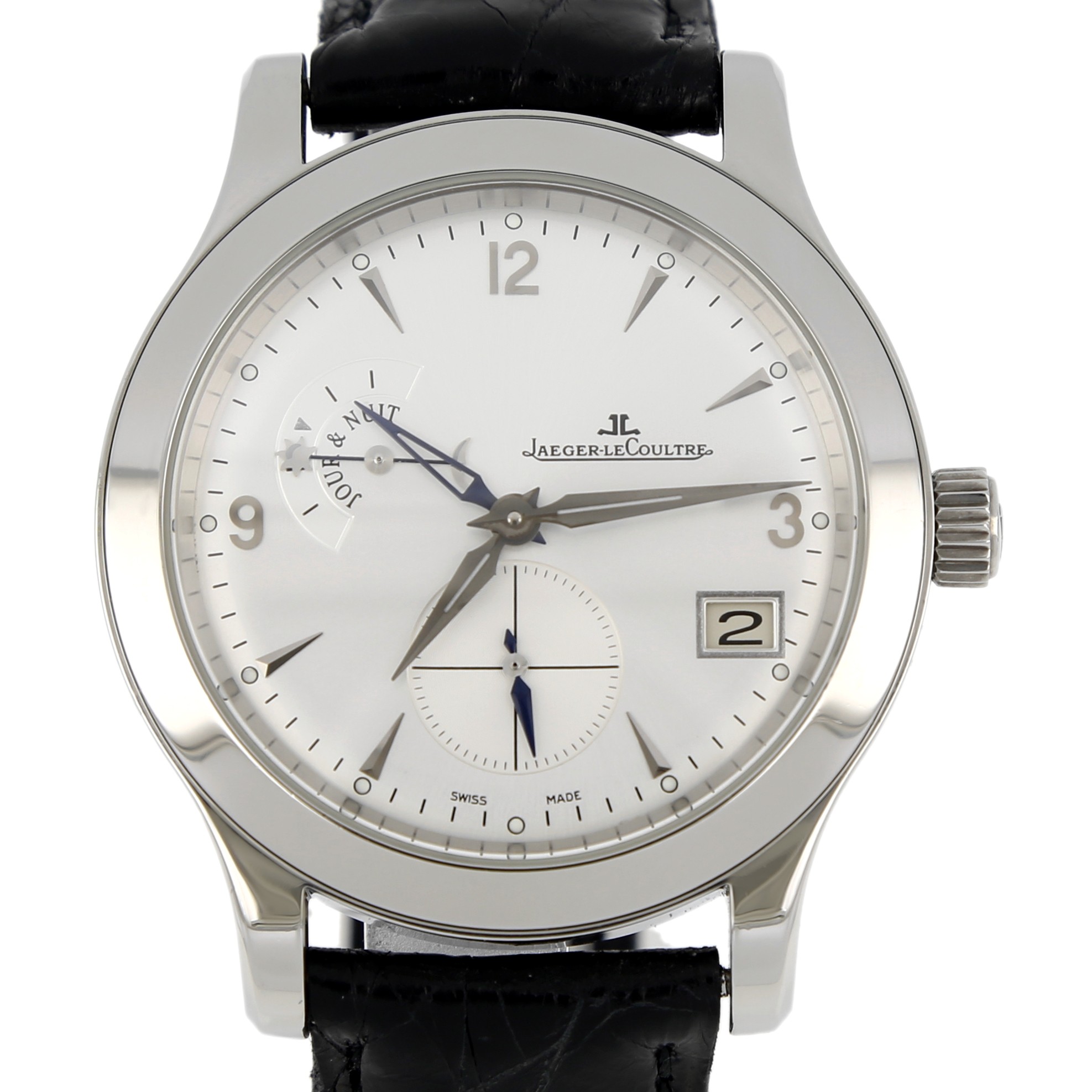 Jaeger Le Coultre Master Control Hometime 147.8.05 S in Stainless