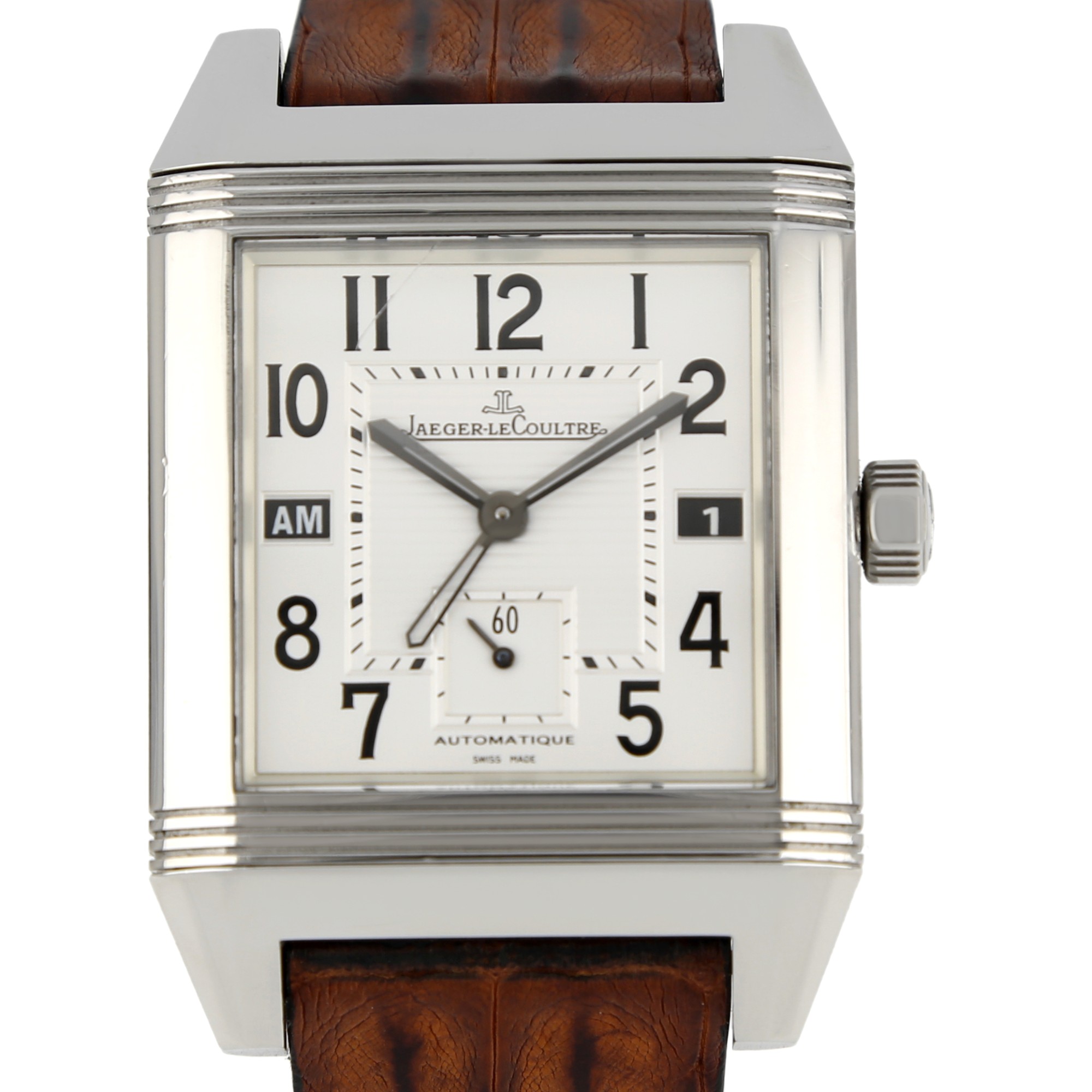 Jaeger Le Coultre Reverso Squadra Hometime 230.8.77 in Acciaio