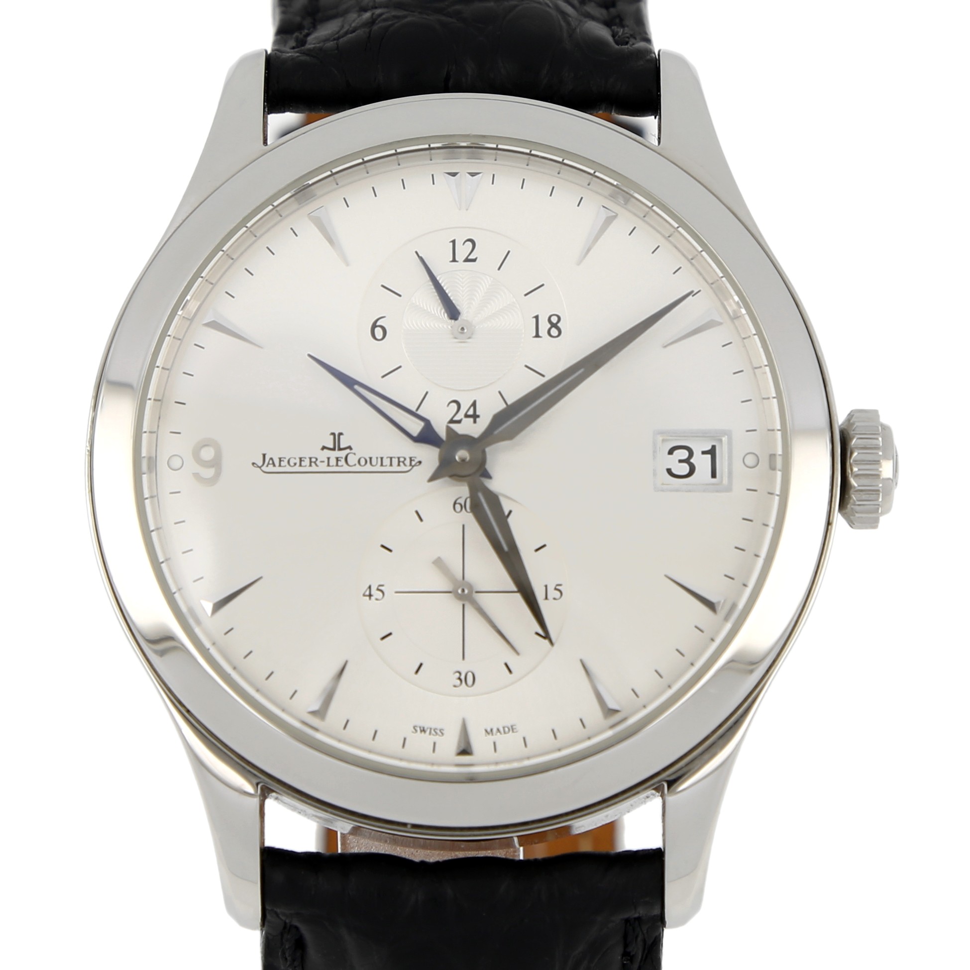 Jaeger Le Coultre Master Hometime 174.8.05 S in Stainless Steel