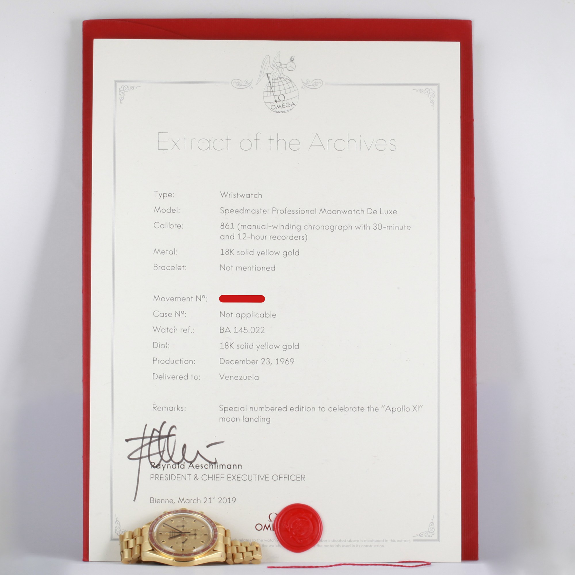 Omega Speedmaster Apollo 11 BA145.022