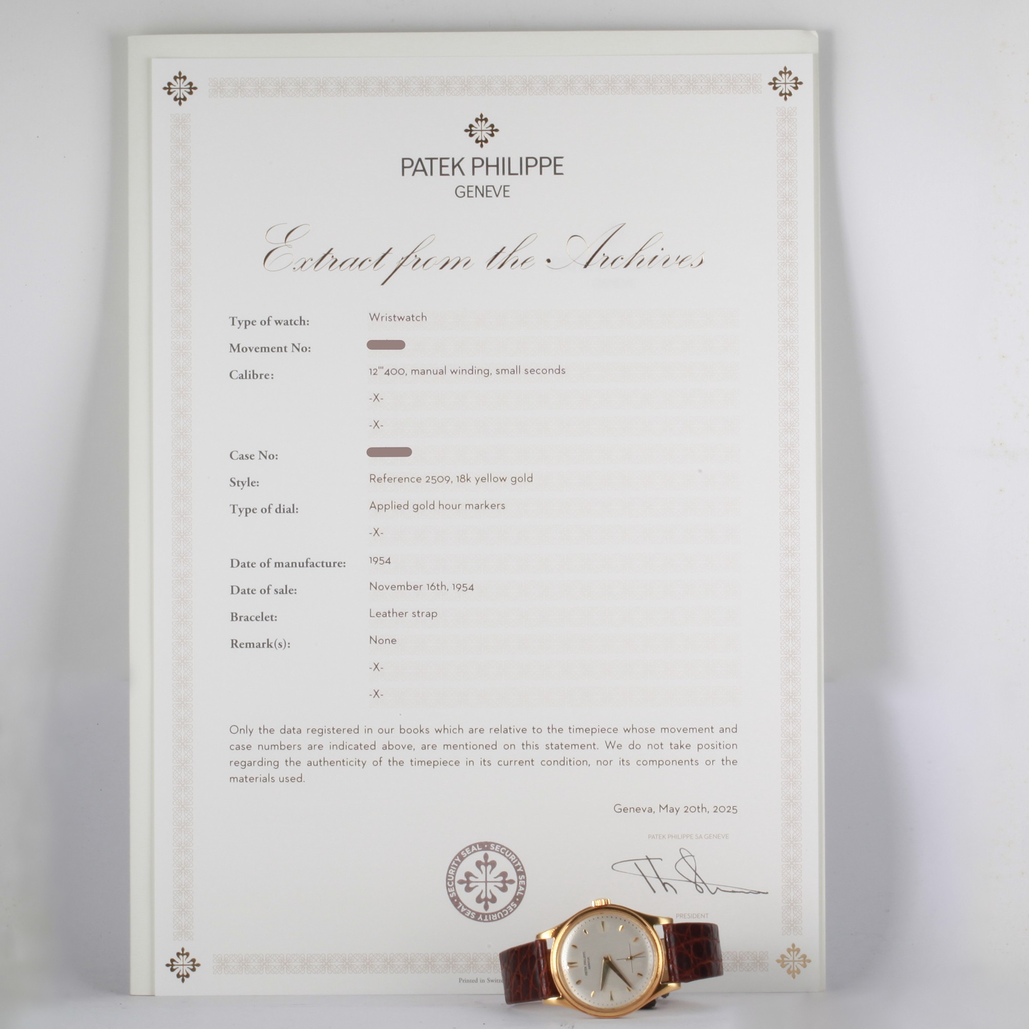 Patek Philippe Calatrava 2509