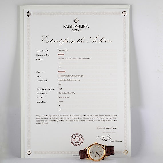 Patek Philippe Calatrava 2509 Patek Philippe Calatrava 2509