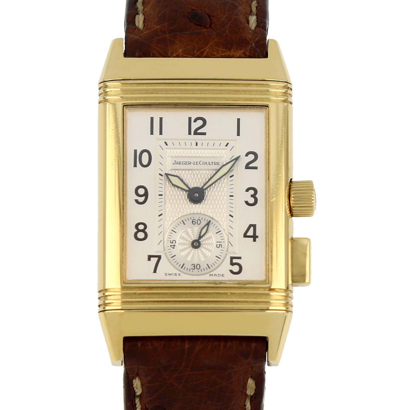 Jaeger Le Coultre Reverso Memory 255.1.82 in Geelgoud | CHRONEXT