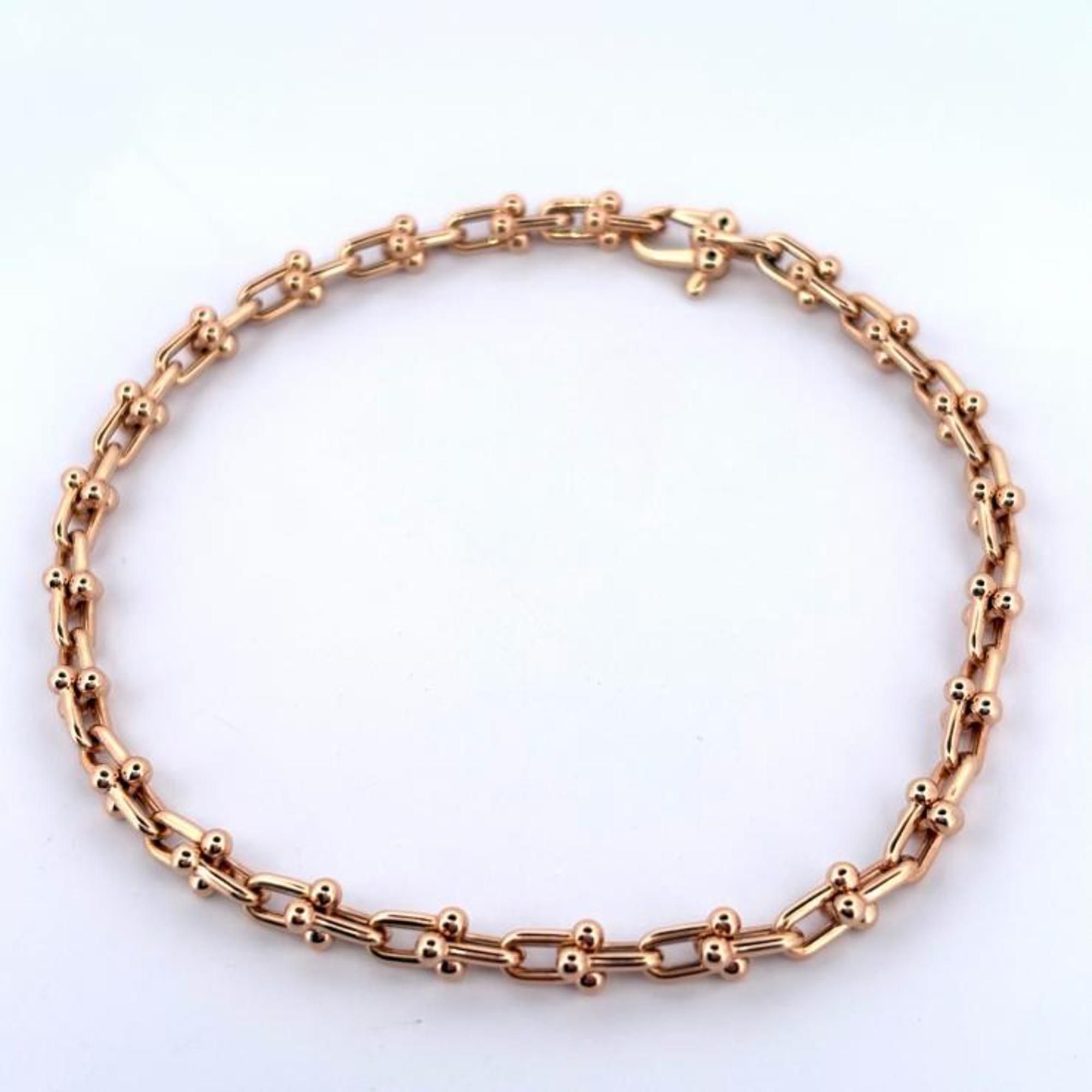 Tiffany Hardware Microlink Au750YG Bracelet RN0000028