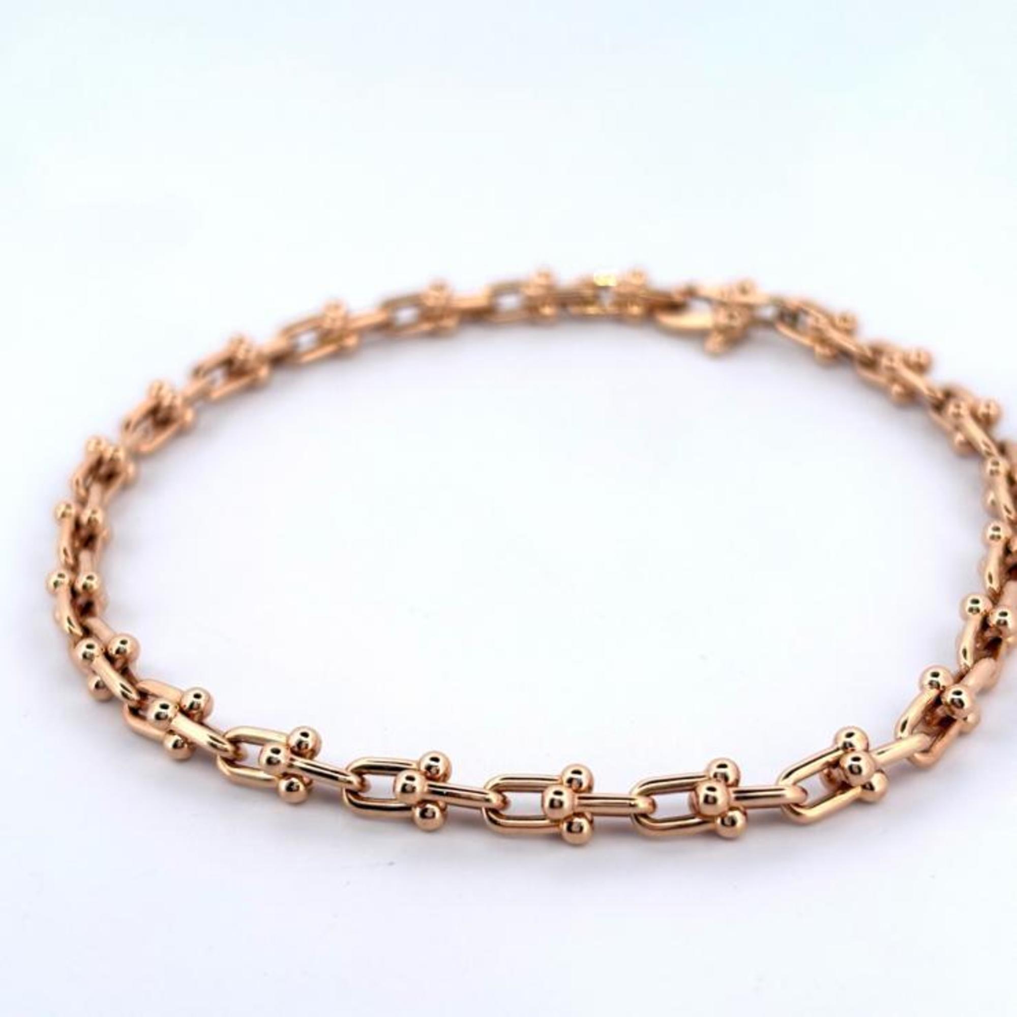 Tiffany Hardware Microlink Au750YG Bracelet RN0000028