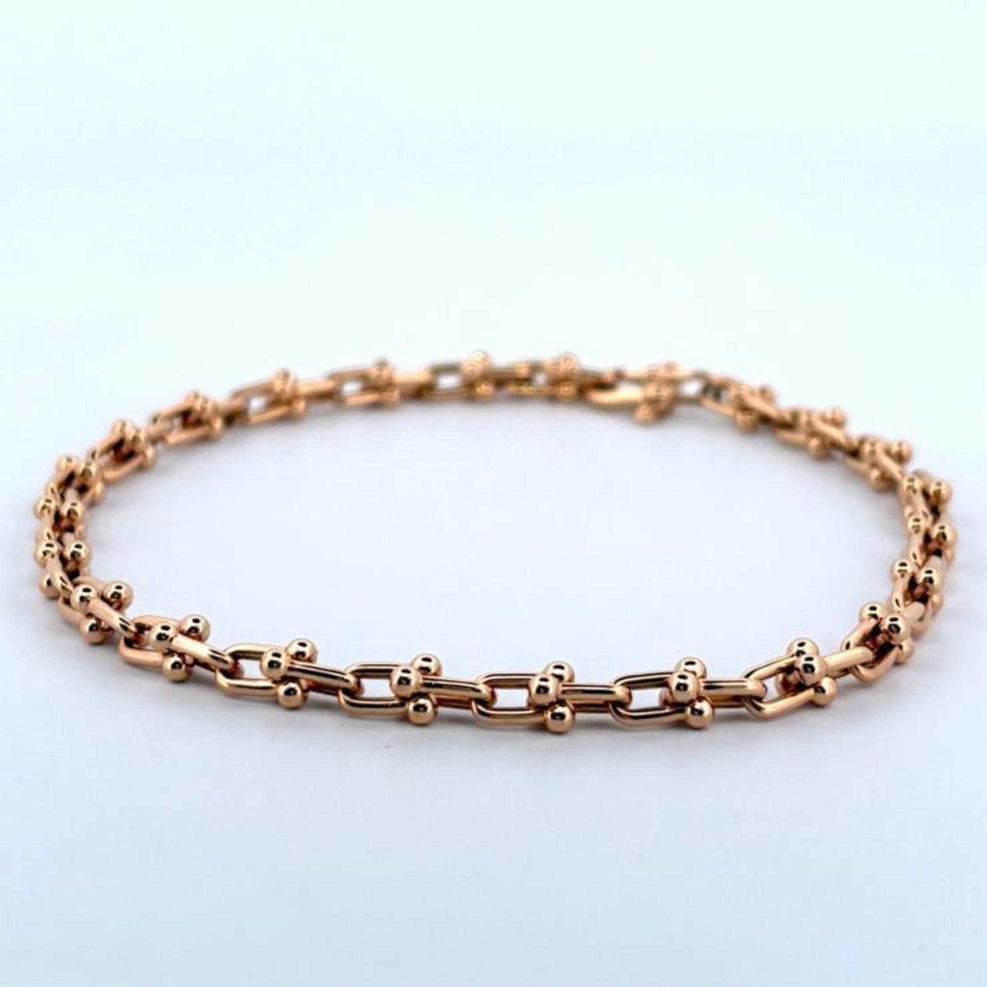 Tiffany Hardware Microlink Au750YG Bracelet RN0000028