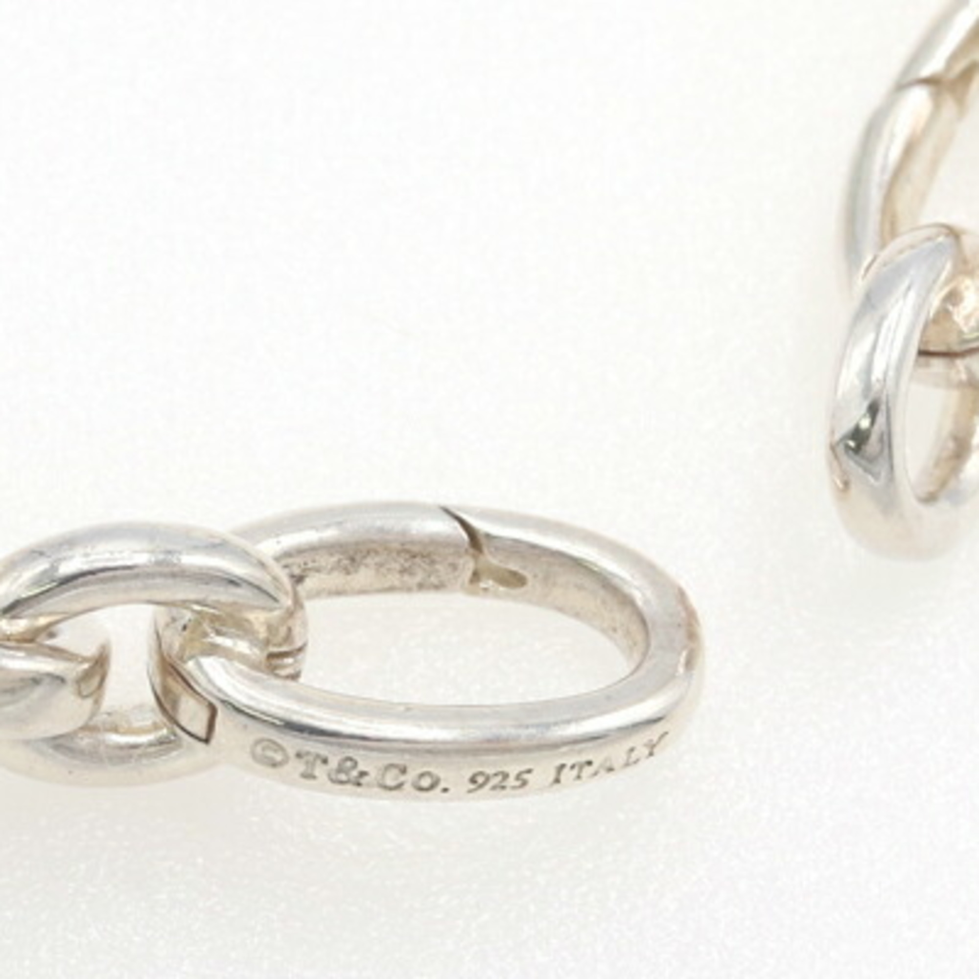 Tiffany clasp link SV sterling silver 925 chain bangl RN0000029