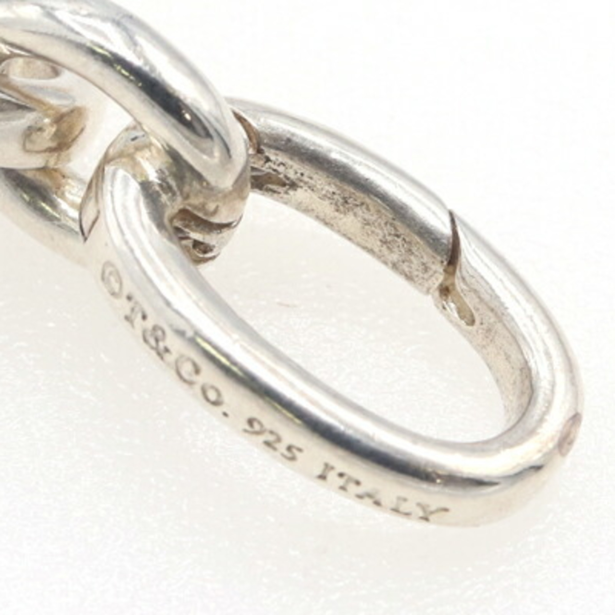 Tiffany clasp link SV sterling silver 925 chain bangl RN0000029