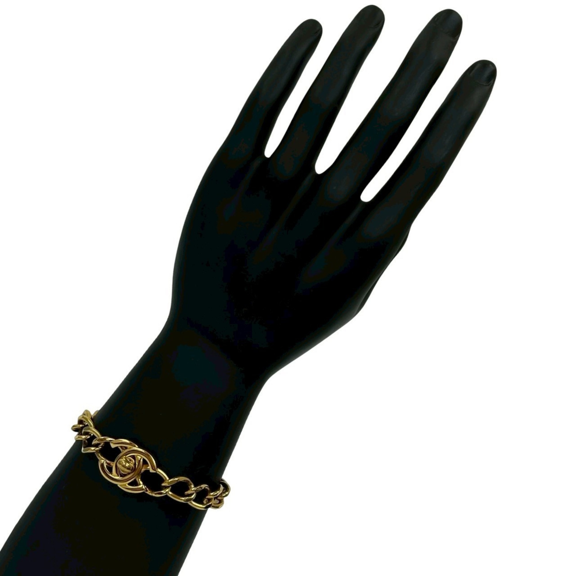 Chanel Coco Mark Turnlock Motif GP Chain Bracelet RN0000032