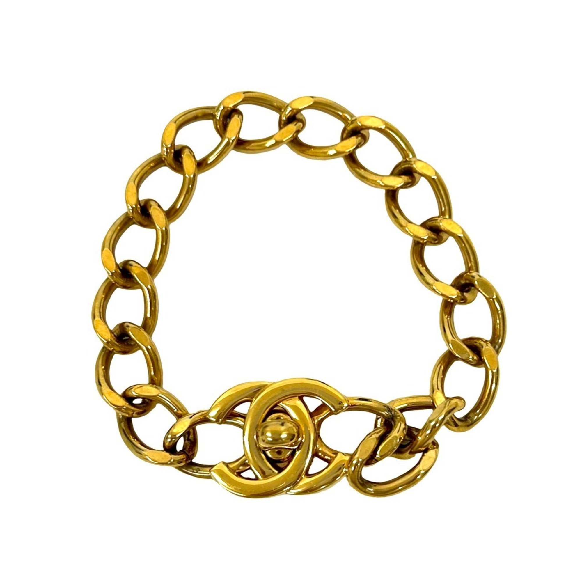 Chanel Coco Mark Turnlock Motif GP Chain Bracelet RN0000032