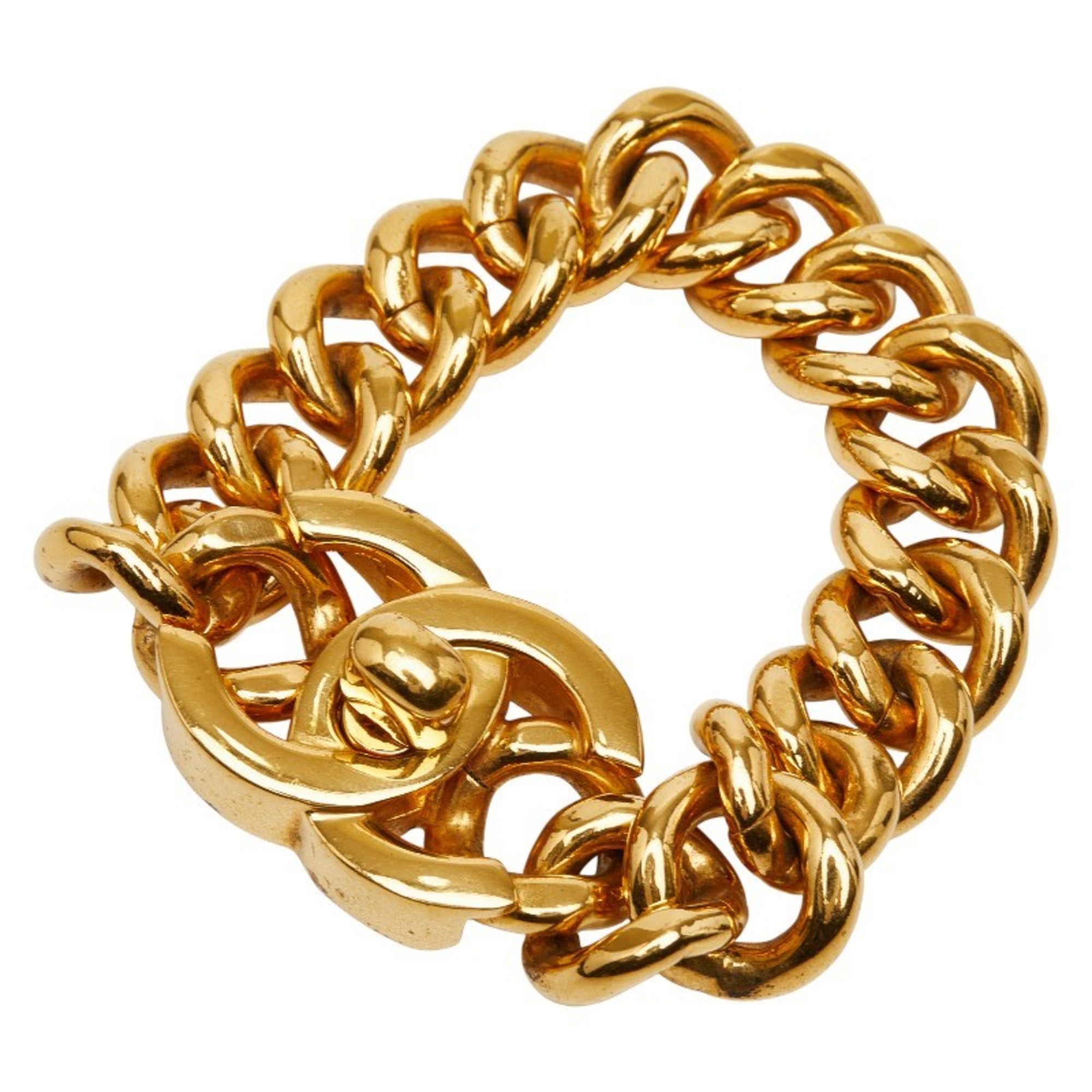 Chanel Coco Mark Turn Lock Vintage Bracelet RN0000061