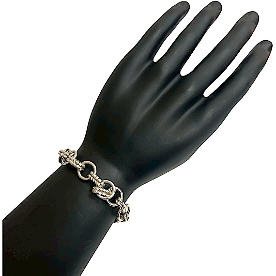 Hermès 60s Silver 800 Chain Bracelet/Bangle RN0000064 Hermès 60s Silver 800 Chain Bracelet/Bangle RN0000064