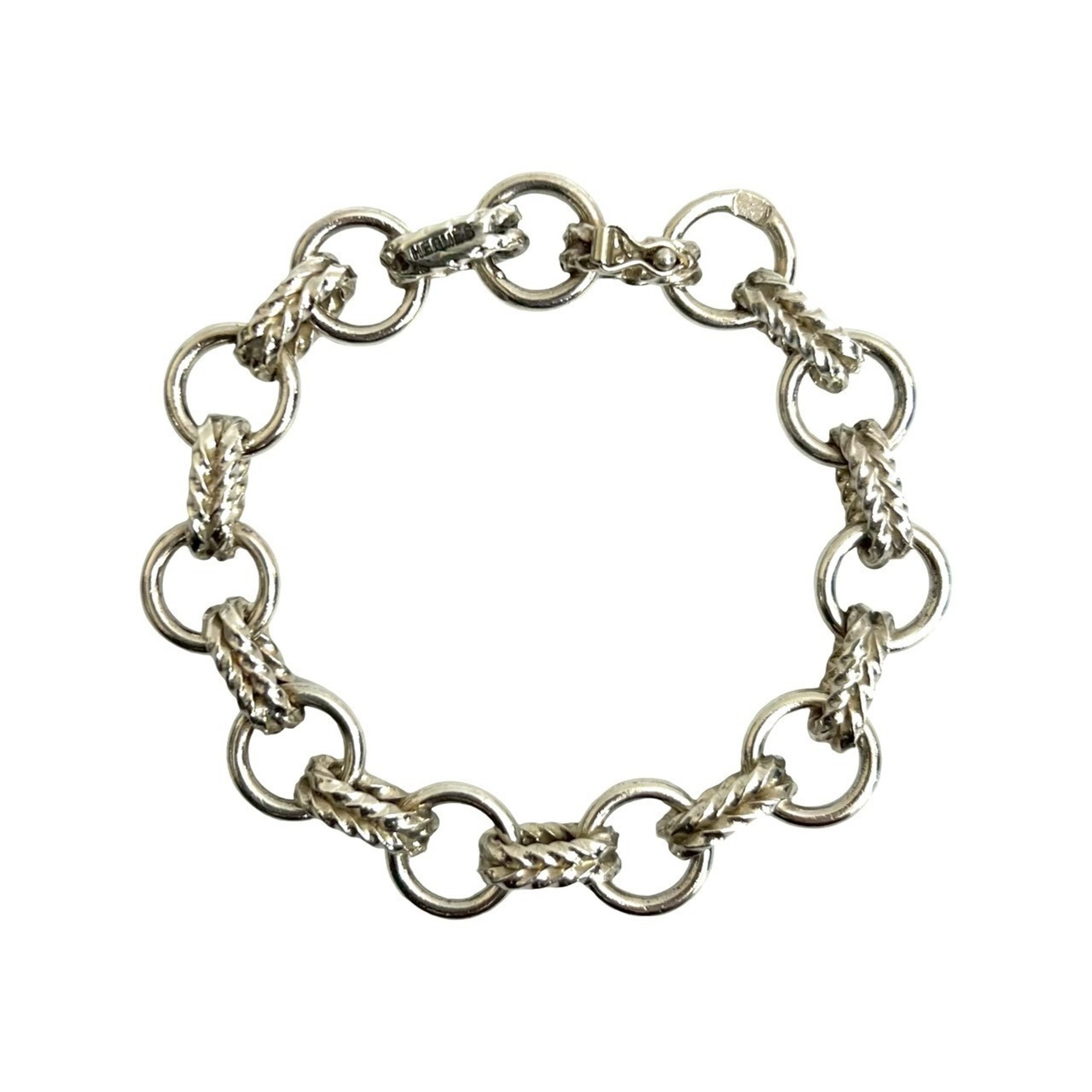 Hermès 60s Silver 800 Chain Bracelet/Bangle RN0000064