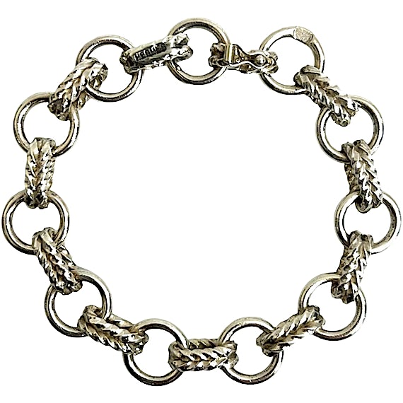 Hermès 60s Silver 800 Chain Bracelet/Bangle RN0000064 Hermès 60s Silver 800 Chain Bracelet/Bangle RN0000064