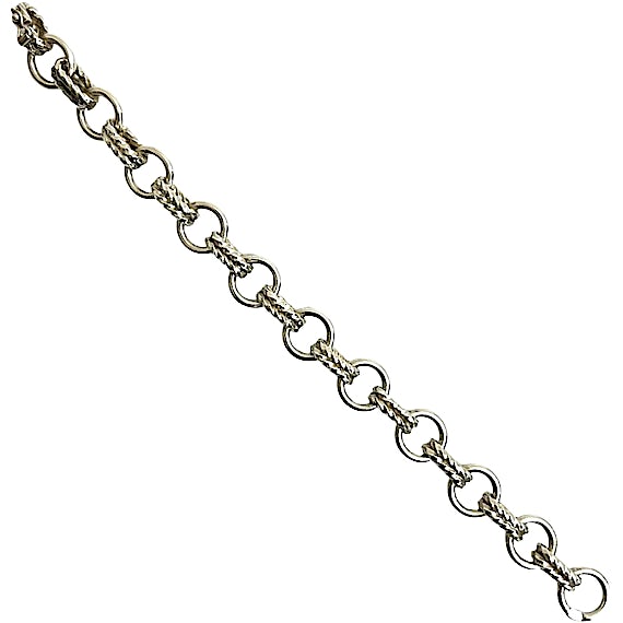 Hermès 60s Silver 800 Chain Bracelet/Bangle RN0000064 Hermès 60s Silver 800 Chain Bracelet/Bangle RN0000064