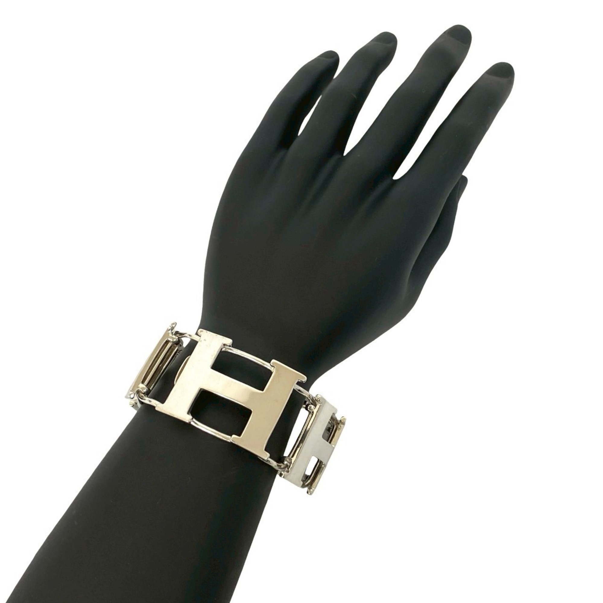 Hermès HERMES H logo silver 800 bracelet/bangle RN0000113