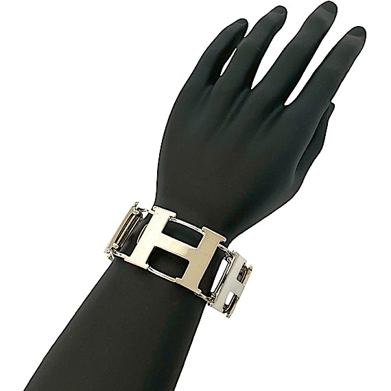 Hermès HERMES H logo silver 800 bracelet/bangle RN0000113 Hermès HERMES H logo silver 800 bracelet/bangle RN0000113