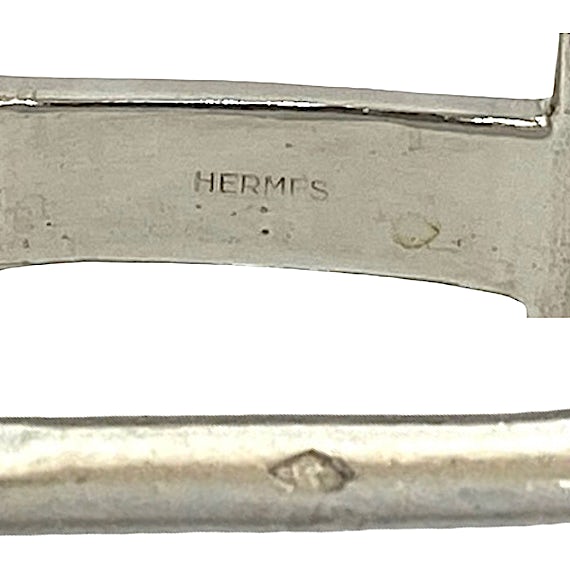 Hermès HERMES H logo silver 800 bracelet/bangle RN0000113 Hermès HERMES H logo silver 800 bracelet/bangle RN0000113