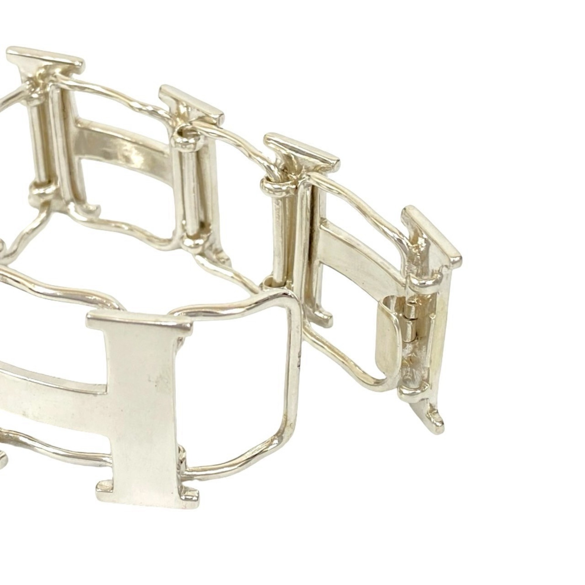 Hermès HERMES H logo silver 800 bracelet/bangle RN0000113