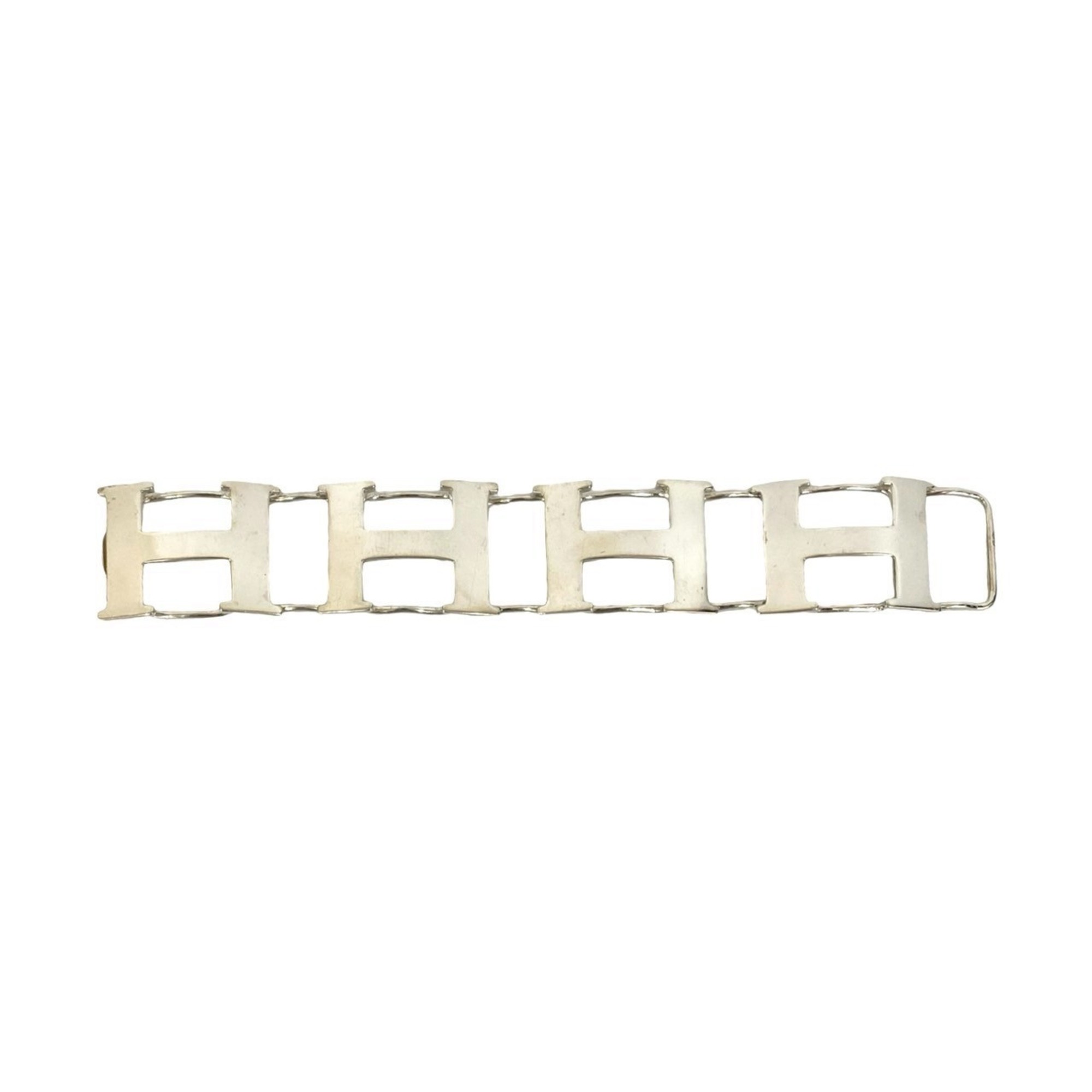Hermès HERMES H logo silver 800 bracelet/bangle RN0000113