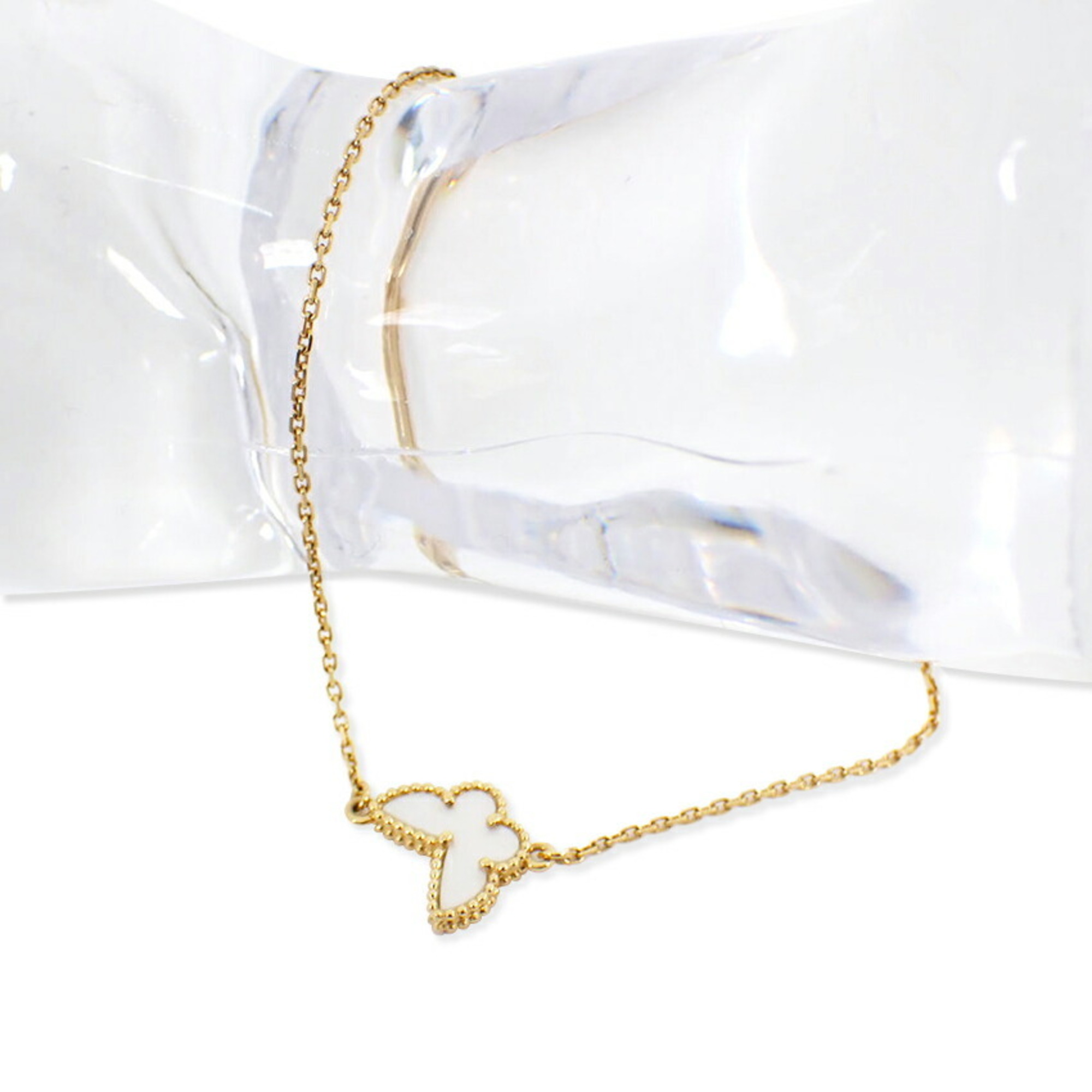 Van Cleef & Arpels Sweet Alhambra Shell Papillon Bracelet RN0000115