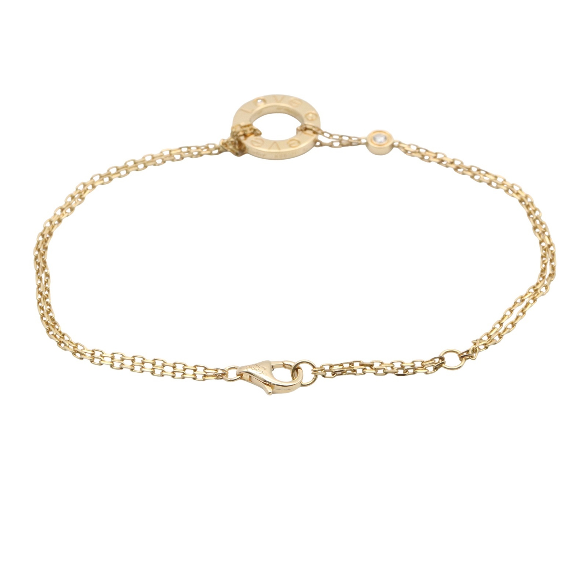 Cartier Love Circle Bracelet, 1PD, 18K Yellow Gold RN0000143