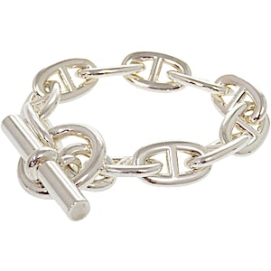 Hermès Chaine d'Ancre TGM 11-link Sterling Silver Br RN0000210 Hermès Chaine d'Ancre TGM 11-link Sterling Silver Br RN0000210