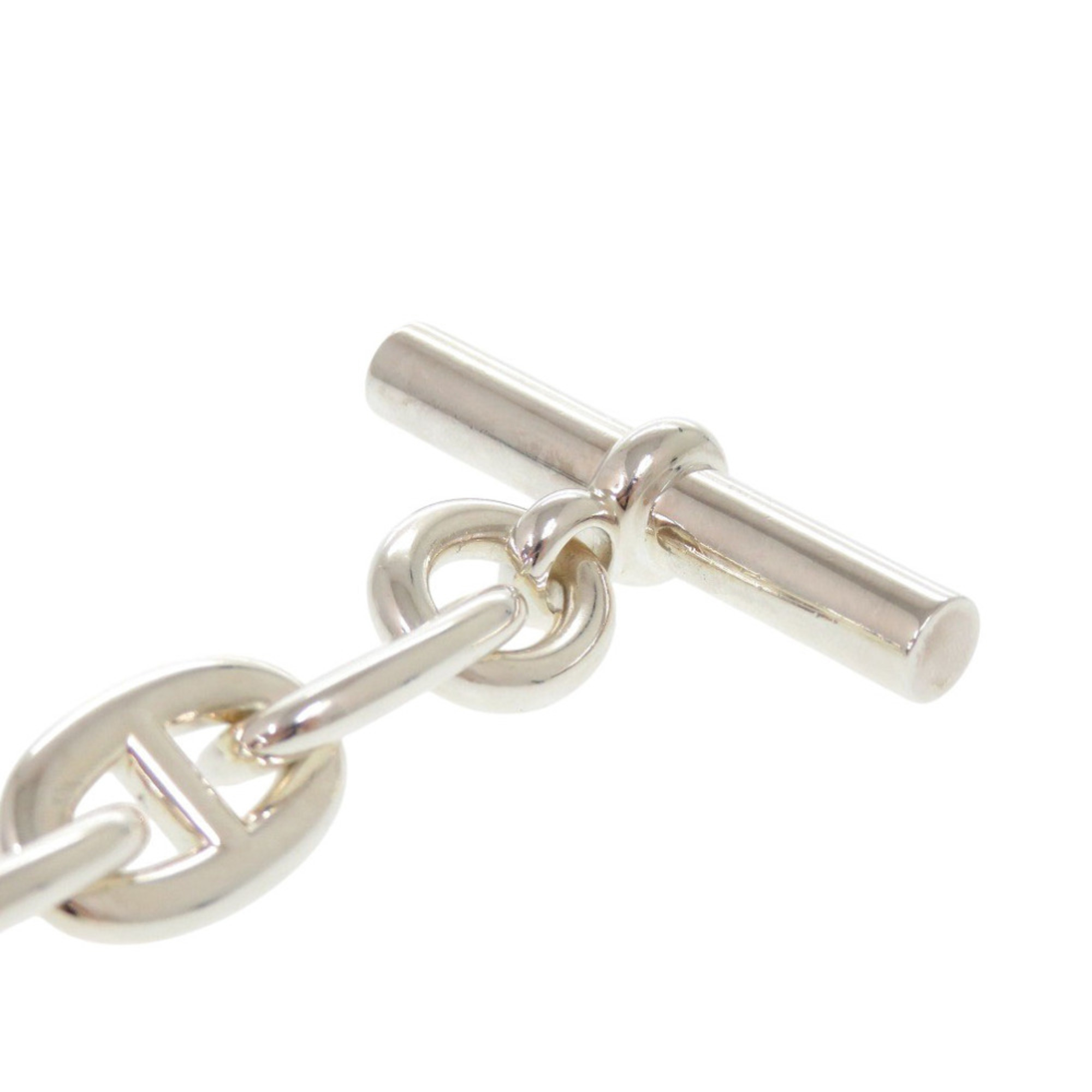 Hermès Chaine d'Ancre TGM 11-link Sterling Silver Br RN0000210