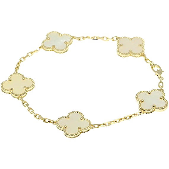 Van Cleef & Arpels Vintage Alhambra Charm Bracelet RN0000211 Van Cleef & Arpels Vintage Alhambra Charm Bracelet RN0000211