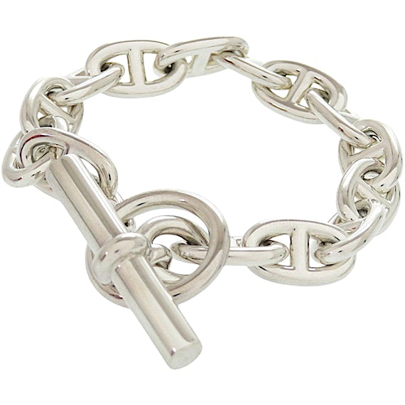 Hermès Chaine d'Ancre MM 15-link Sterling Silver RN0000214 Hermès Chaine d'Ancre MM 15-link Sterling Silver RN0000214