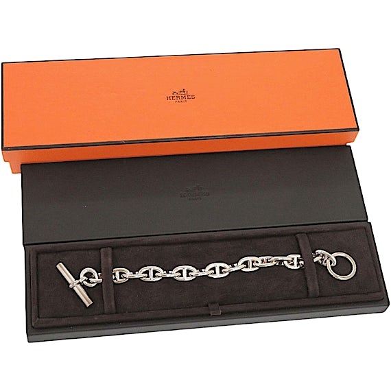 Hermès Chaine d'Ancre MM 15-link Sterling Silver RN0000214 Hermès Chaine d'Ancre MM 15-link Sterling Silver RN0000214