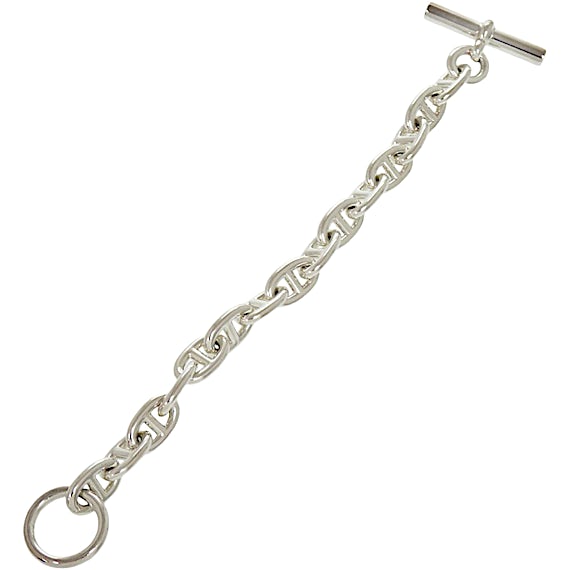 Hermès Chaine d'Ancre MM 15-link Sterling Silver RN0000214 Hermès Chaine d'Ancre MM 15-link Sterling Silver RN0000214