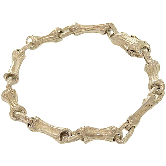 Tiffany Tiffany Bamboo Motif Silver 925 Bracelet RN0000216 Tiffany Tiffany Bamboo Motif Silver 925 Bracelet RN0000216